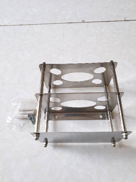 Tempat / rak odol dan sikat gigi stainless silverstar anti karat