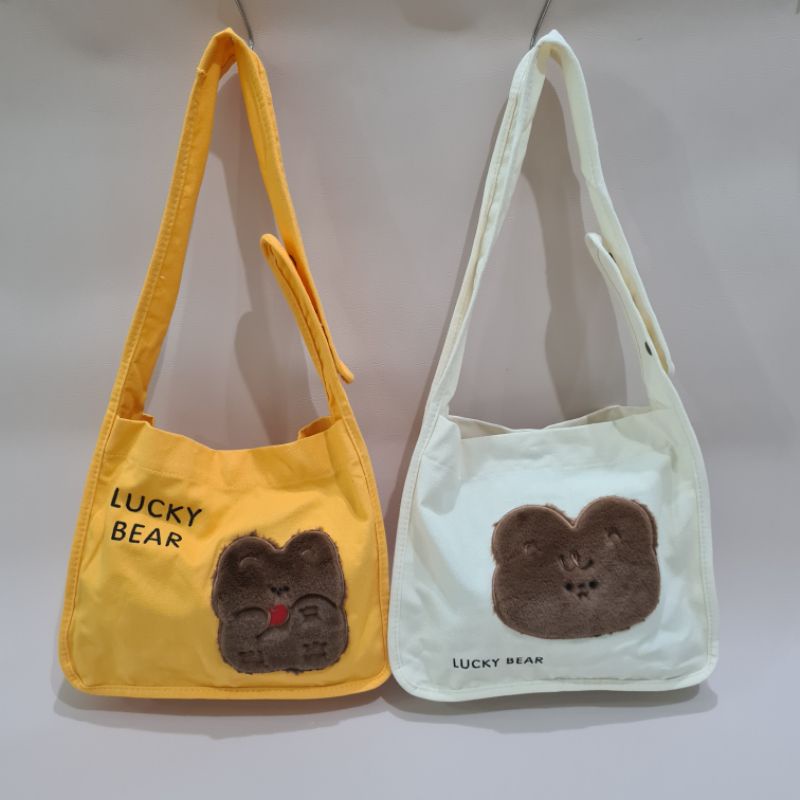 NAOMI - NEW Katsuki Tote Bag Canvas  Premium 3D Import - Tas Canvas Tas Fashion - kantong tas belanja tas shopping