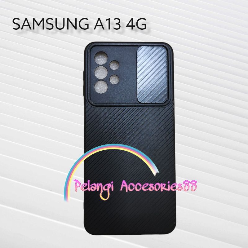 CASE SAMSUNG A13 4G / A13 LTE CASE SOFTCASE SLEDING WARNA WARNI SLOT CARD