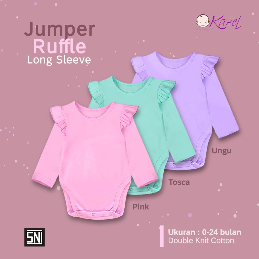 Kazel Ruffle Jumper Long Sleeve 3pcs