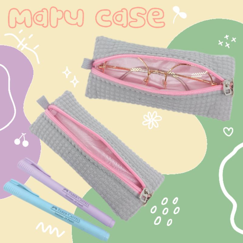 pencil case / tempat pensil / pouch kacamata - MARU CASE| la.ideas