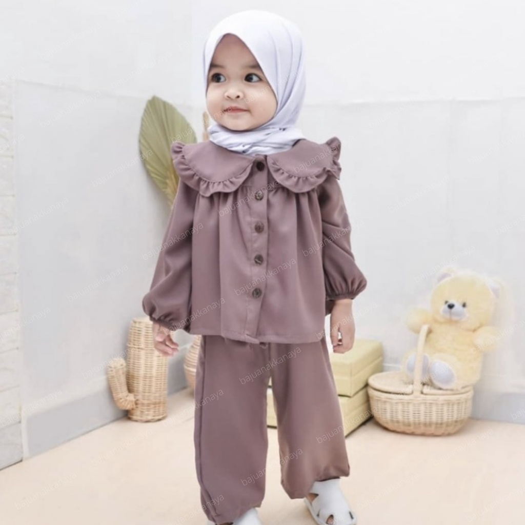 Promo 3-5 TH SETELAN ANAK PEREMPUAN SAFIRA ONE SET ANAK PEREMPUAN Keren