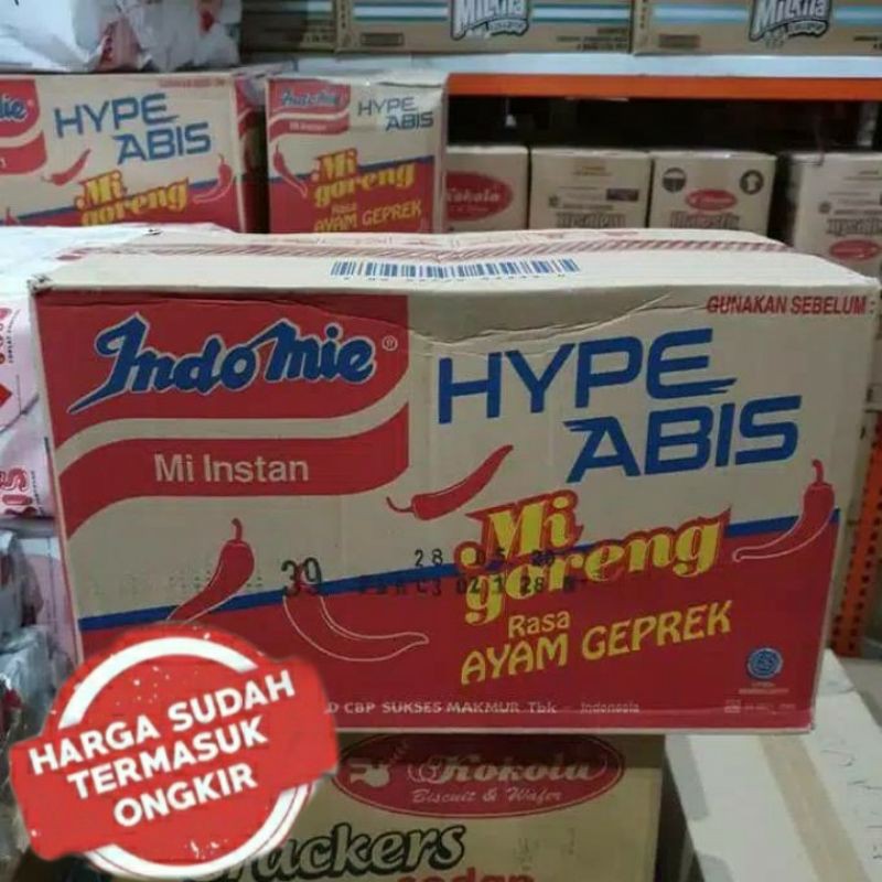 

Indomie Hype Abis Ayam Geprek 1 dus 40 pcs