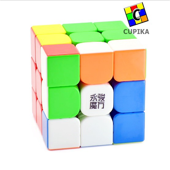 Rubik 3x3 Yongjun Yulong V2 M  v2m 3x3 Stickerless Original Mainan Anak