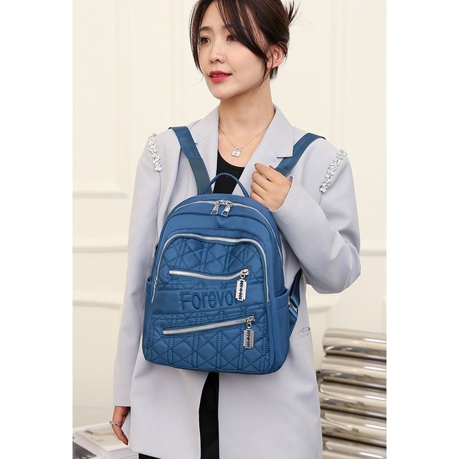 MV_Marvelouz MV806368 NEW Tas RANSEL Punggung Fashion Wanita Terbaru Import ada 4 resleting 1kg bisa 3 tas supplier tas import EL 6368 BQ3506