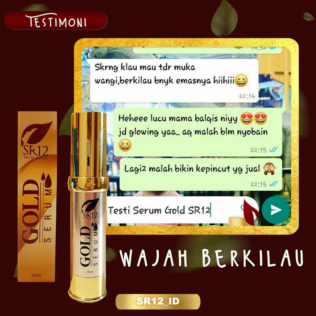 GOLD SERUM SR12 / SERUM COLLAGEN PENCERAH WAJAH