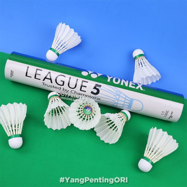 Kok Yonex League 5 Shuttlecock Badminton Bulutangkis Original Asli Ori