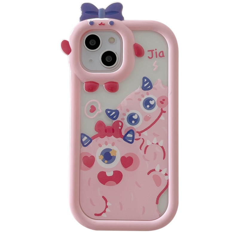 Soft Case Motif Kartun Monster Kecil Lucu Untuk Iphone 13pro Max X 11 / 12 / xr