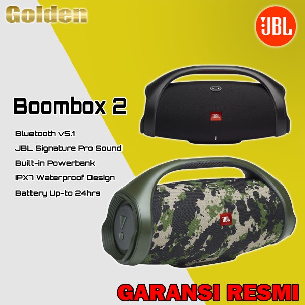 JBL BOOMBOX 2 / BOOMBOX2 Portable Bluetooth Speaker Resmi