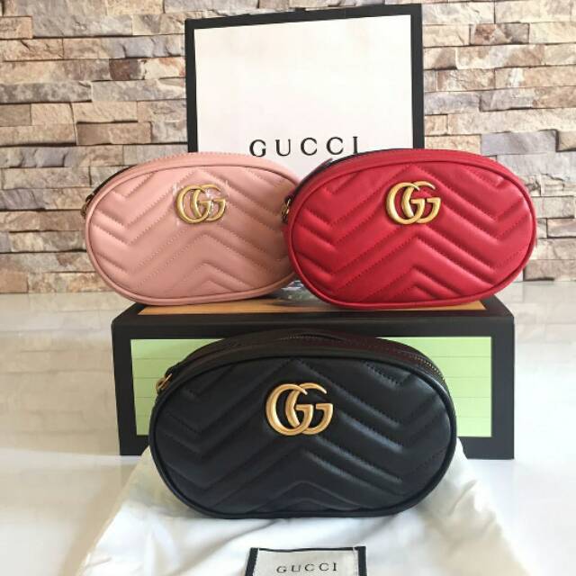 Tas pinggang gucci waist bags supermirror