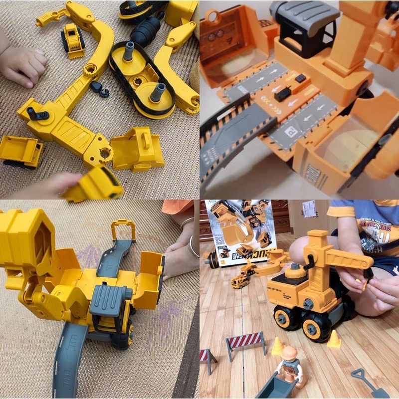 diy truck assembling car mainan merakit mobil pretend plays