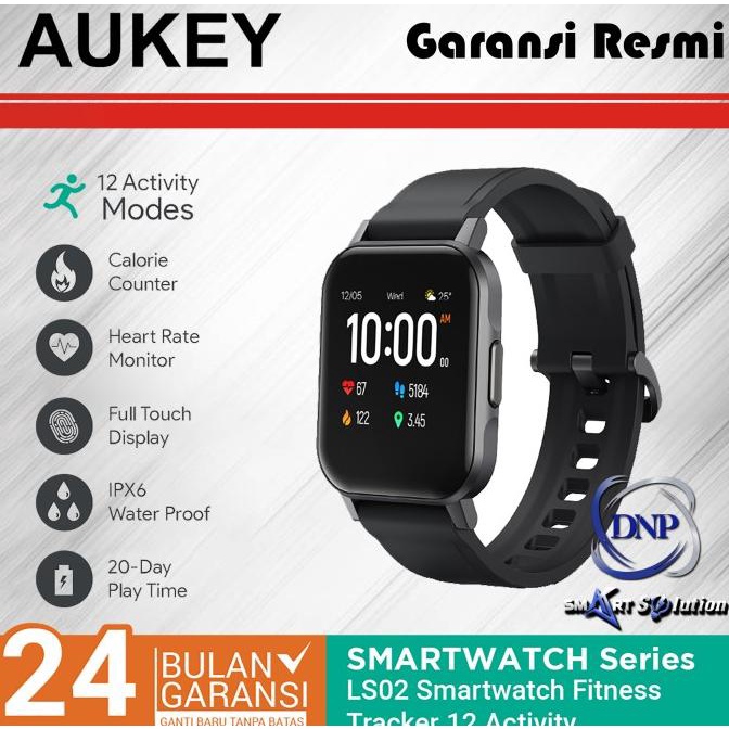 AUKEY Smartwatch LS-02 / LS02 Outdoor Watch Fitness Jogging Tracker