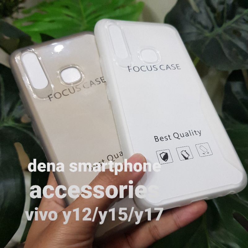 Soft Case Silikon Focus Case Transparan Tebal Vivo Y12 Vivo Y15 Vivo Y17