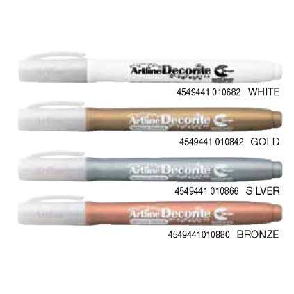 

Spidol Brush Pen Artline Decorite SET 4 WARNA METALLIC EDF-F /4PSH2