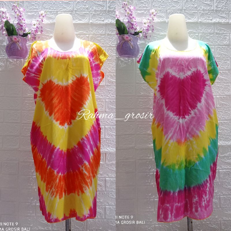 daster midi pelangi/dress bali