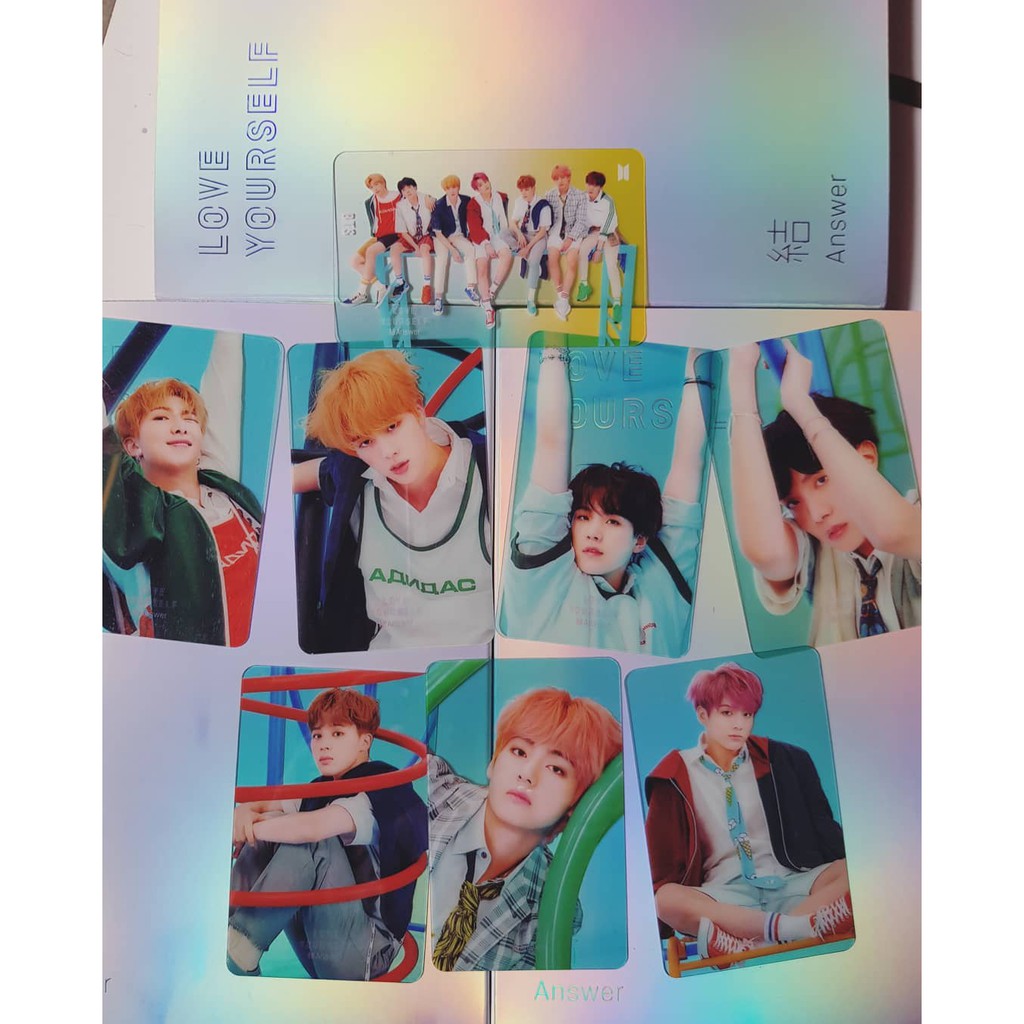 Transparent Photocards BTS Answer versi F