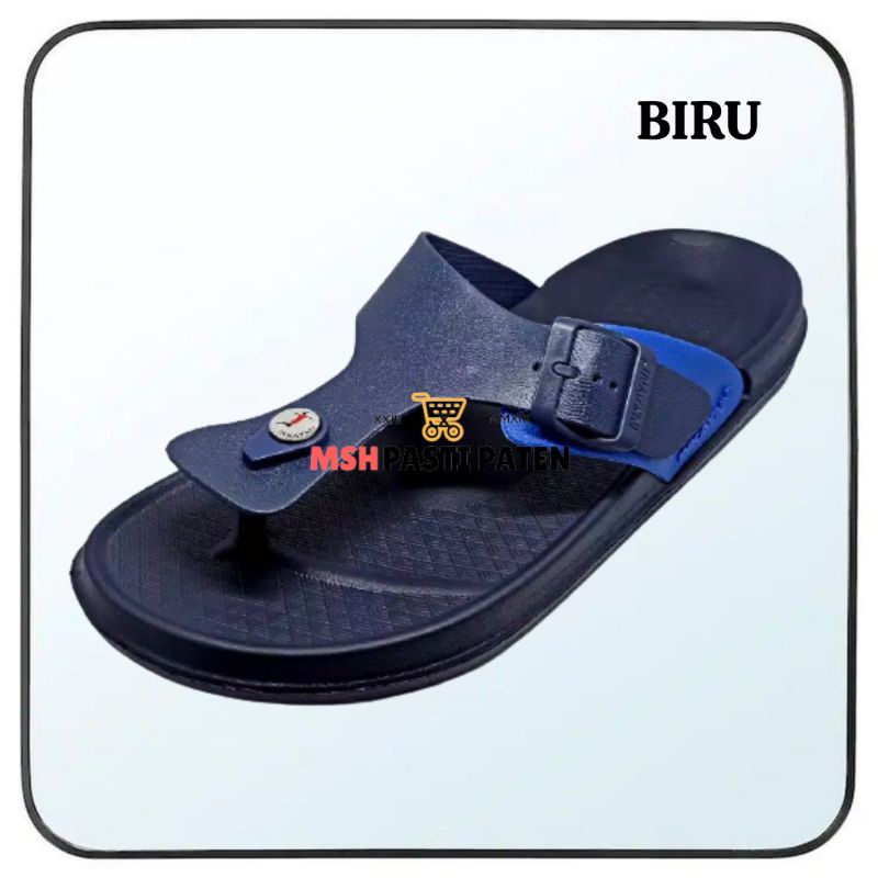 Sandal jepit pria merk INKAYNI YK 6022 ORIGINAL SIZE 39-44 Sandal gesper pria