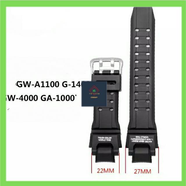 CASIO TALI JAM TANGAN G-SHOCK GA-1000 GA1000 GA 1000 RUBBER STRAP TALI JAM CASIO GSHOCK GA 1000