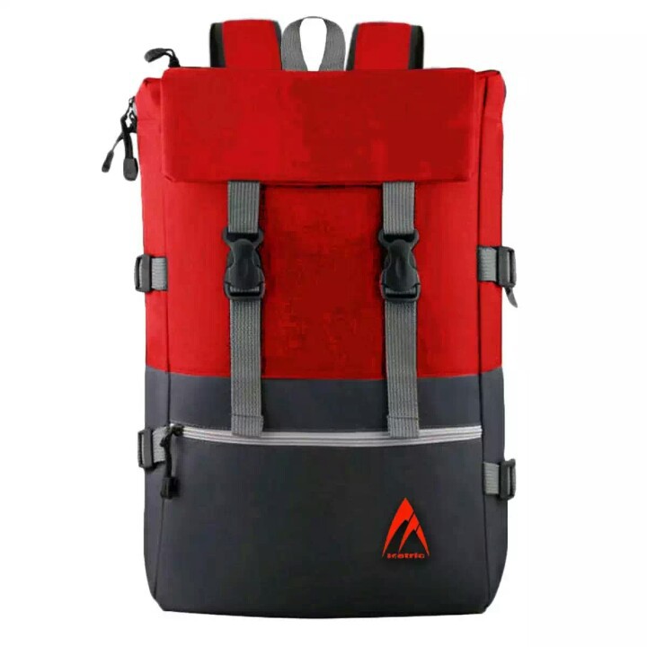 Tas Ransel Pria Dan Wanita Tas Fsshion Pria Distro Tas Punggung Backpack + Raincover - Red