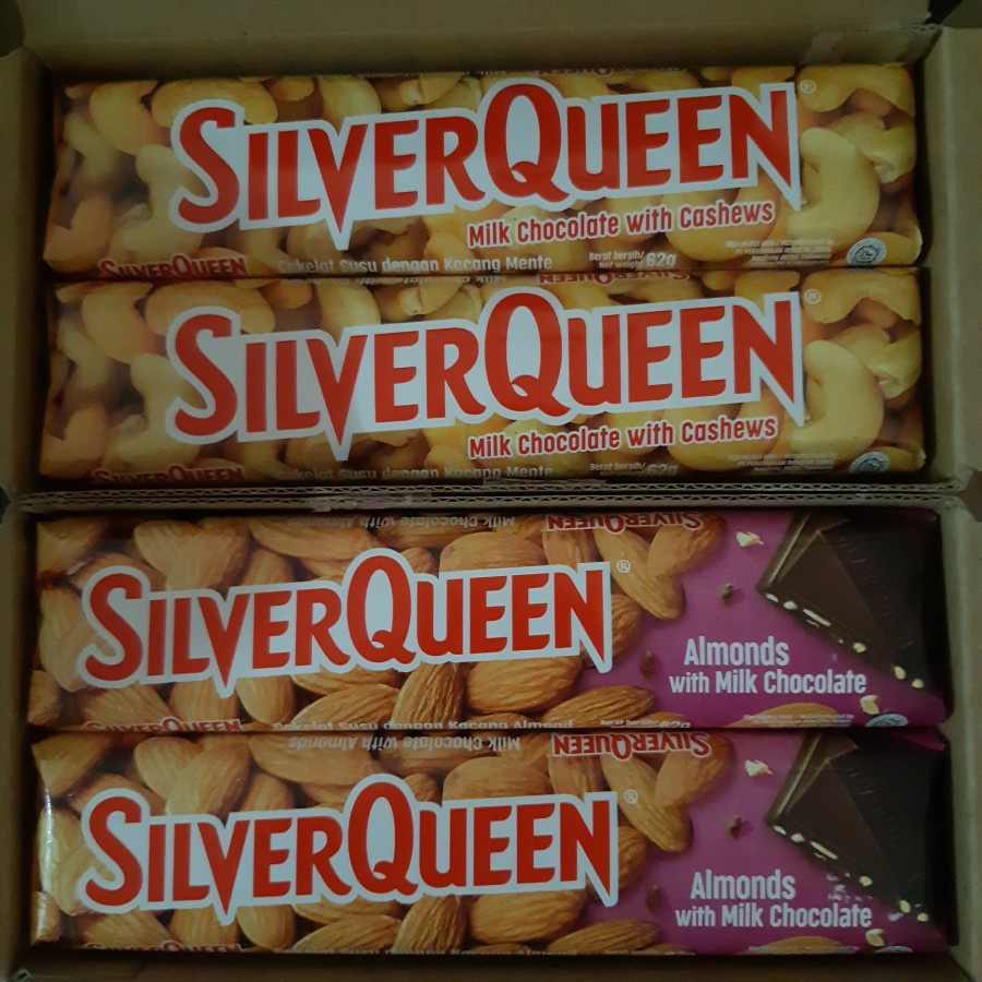

silverqueen milk chocolate with cashews silverqueen almond