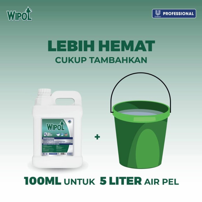 Karbol- Wipol Professional Cemara Sereh & Jeruk 5 Liter -Karbol.