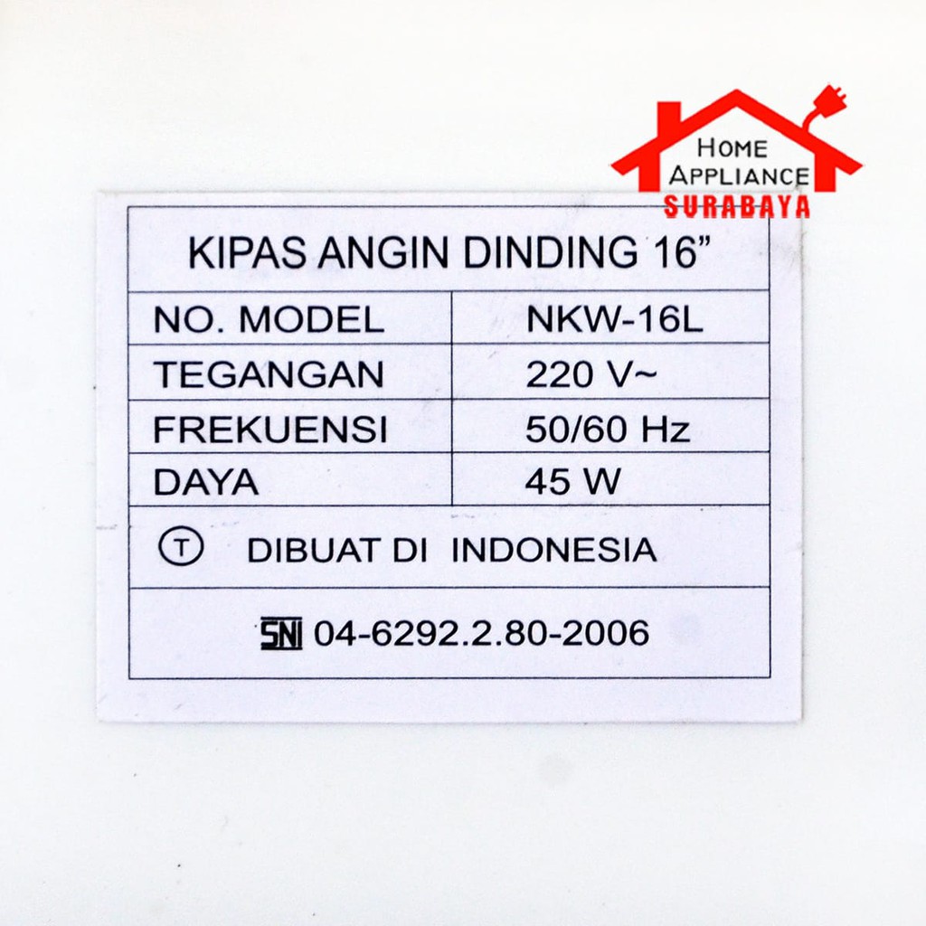 Wall Fan Kipas Angin Dinding Murah Niko 16&quot; 16  Inch NKW-16L / NKW 16L / NKW 16 L