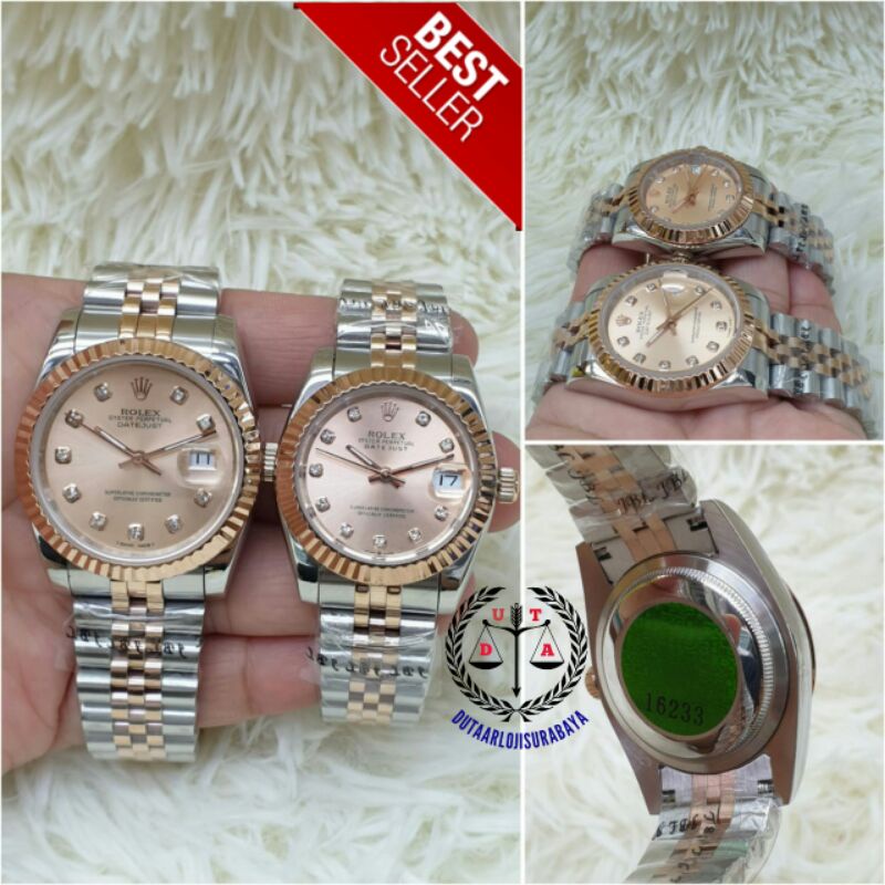 JAM TANGAN COUPLE ROLEX DATEJUST AUTOMATIC KUALITAS ORIGINAL