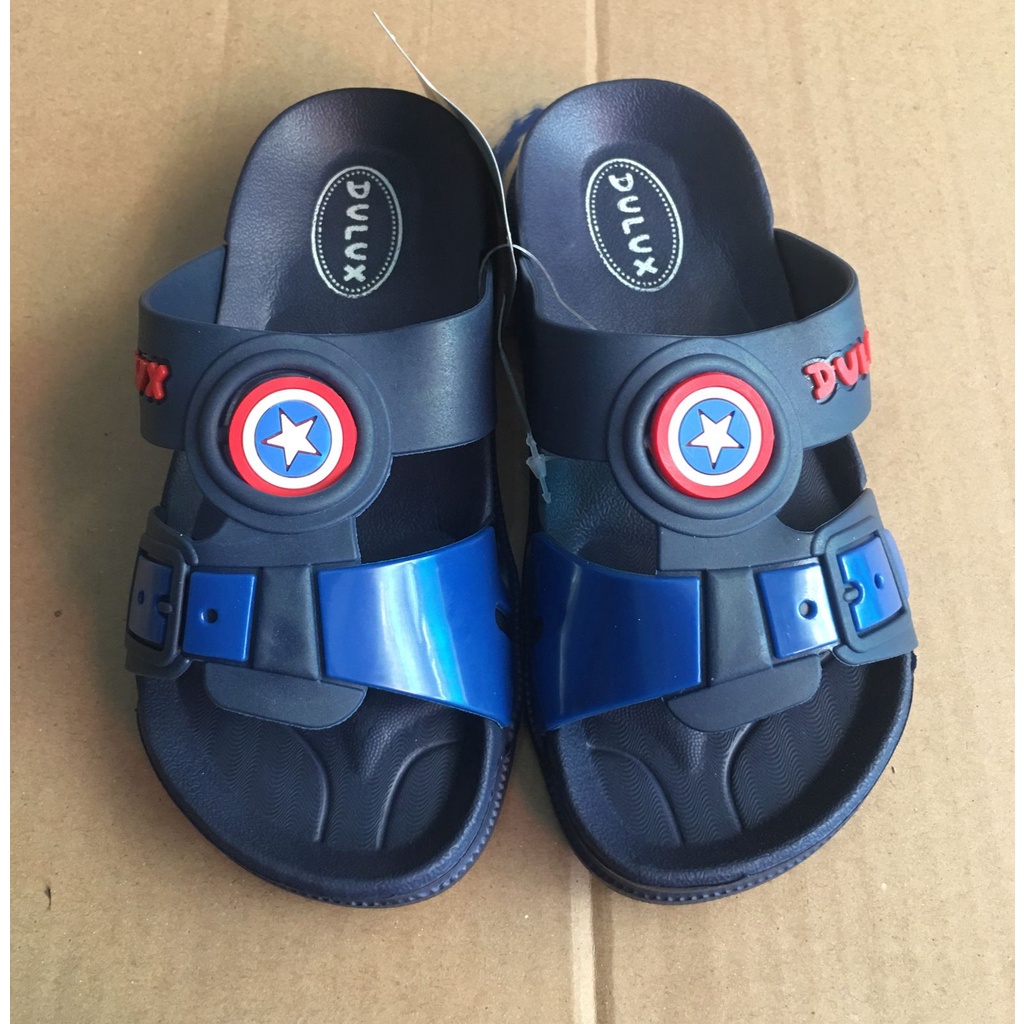 DX-362C DULUX Sandal Selop Anak Laki Laki Cowok Karakter Captain America Size 30-35