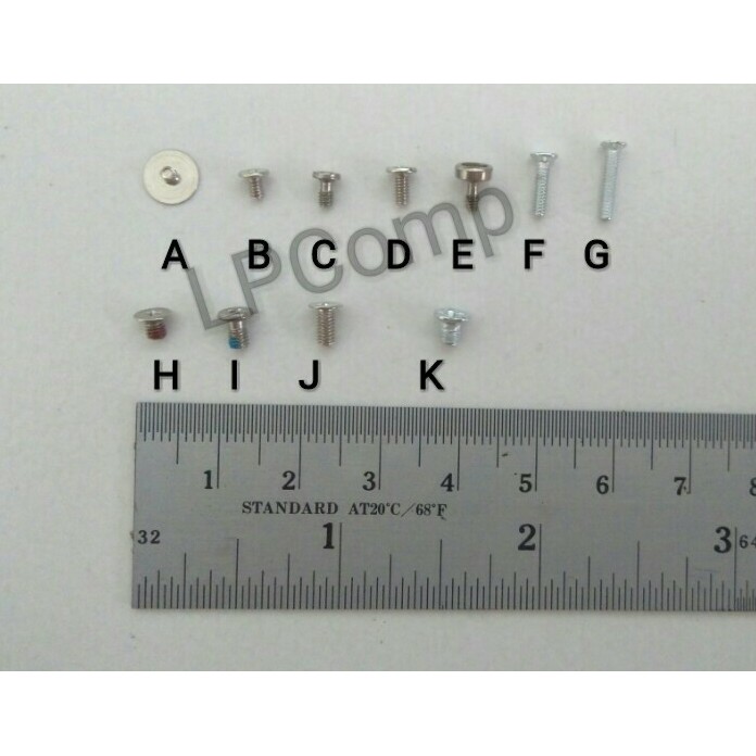 5pcs Baut Laptop Putih m2 m2.5 m3 2mm 2.5mm 3mm