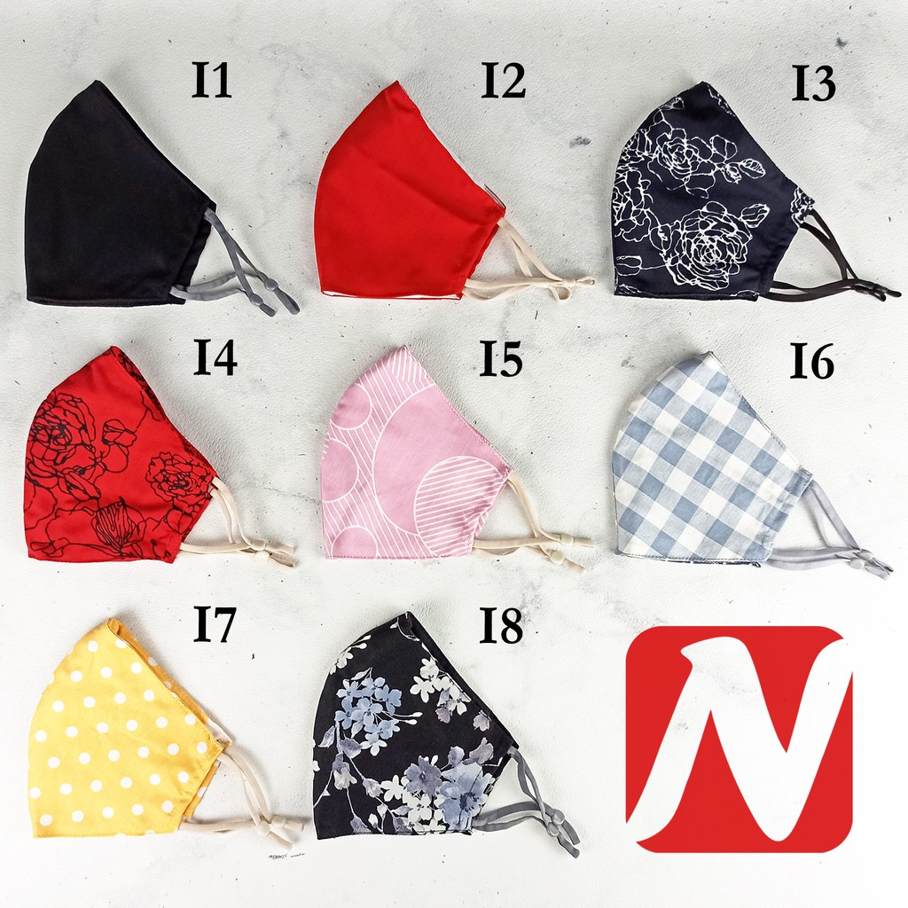 Masker Kain 3 Ply Karet-Adjuster - MSK0032