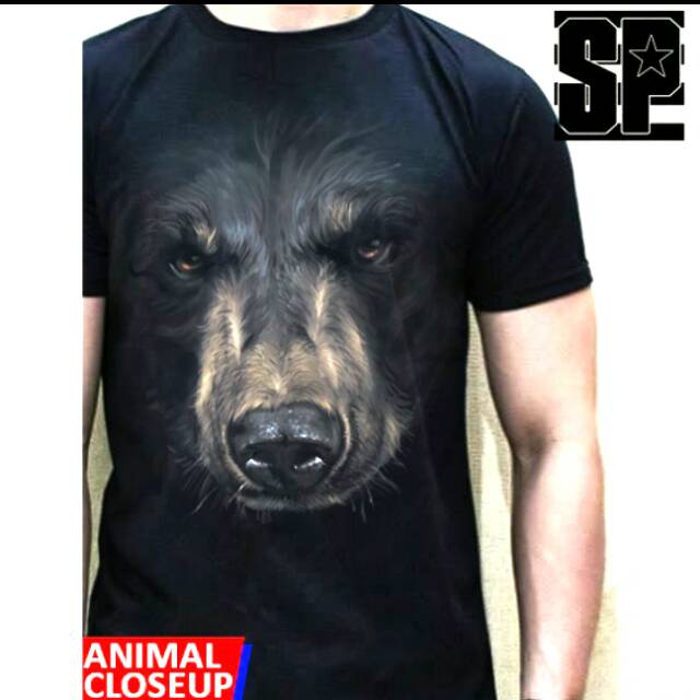 Kaos 3D animal close up