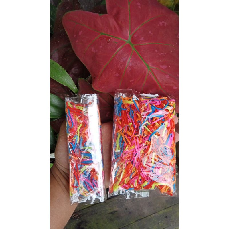 Ikat rambut karet jepang headband isi 15gr &amp; 50gr termurah samarinda
