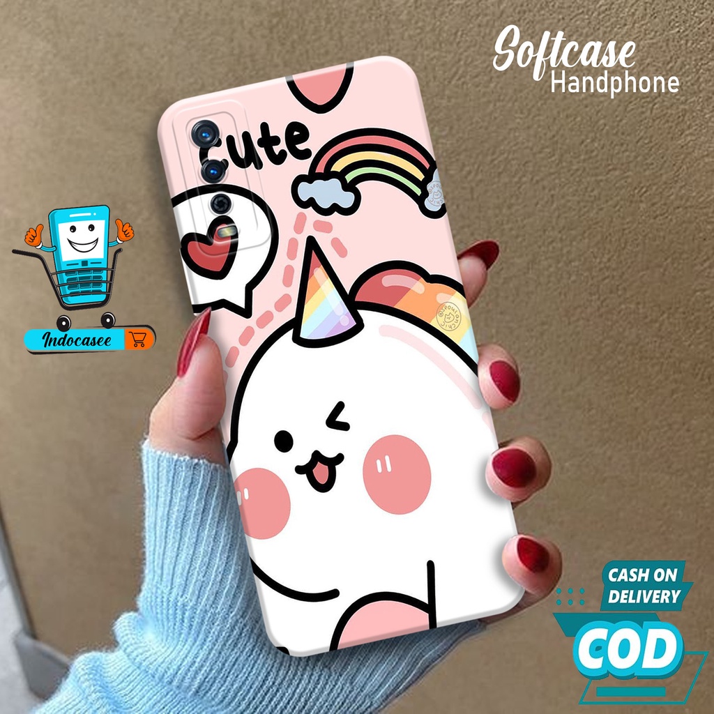 Softcase Vivo Y12S/Y20/Y20S Silikon Premium Pro Camera Case Kemasan Rokok Cover Pelindung Handphone 