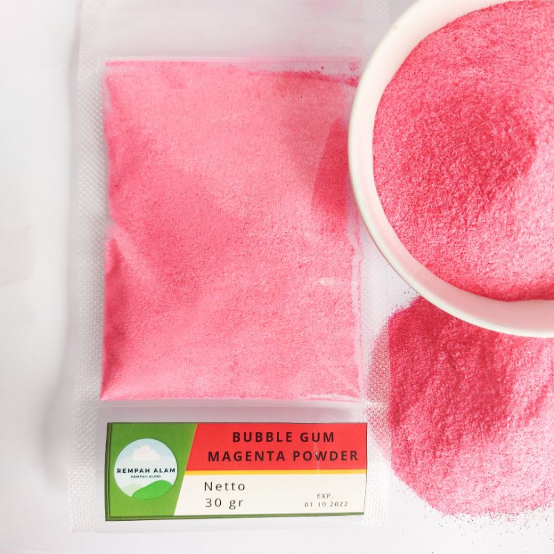 

30gr~100gr Bubble Gum Magenta Powder by REMPAH ALAM 100% MURNI