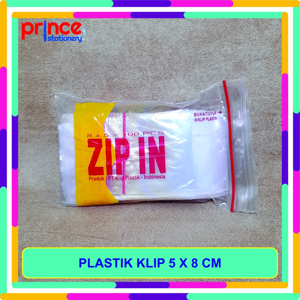 

PLASTIK KLIP / PLASTIK ZIPLOCK 5 X 8 CM ISI 100 LEMBAR