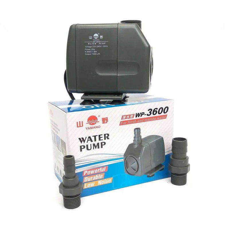 Pompa Air YAMANO WP 3600 Aquarium Hidroponik - wp-3600 Celup Kolam Pump  Murah Yamano Wp - 3600 20 W