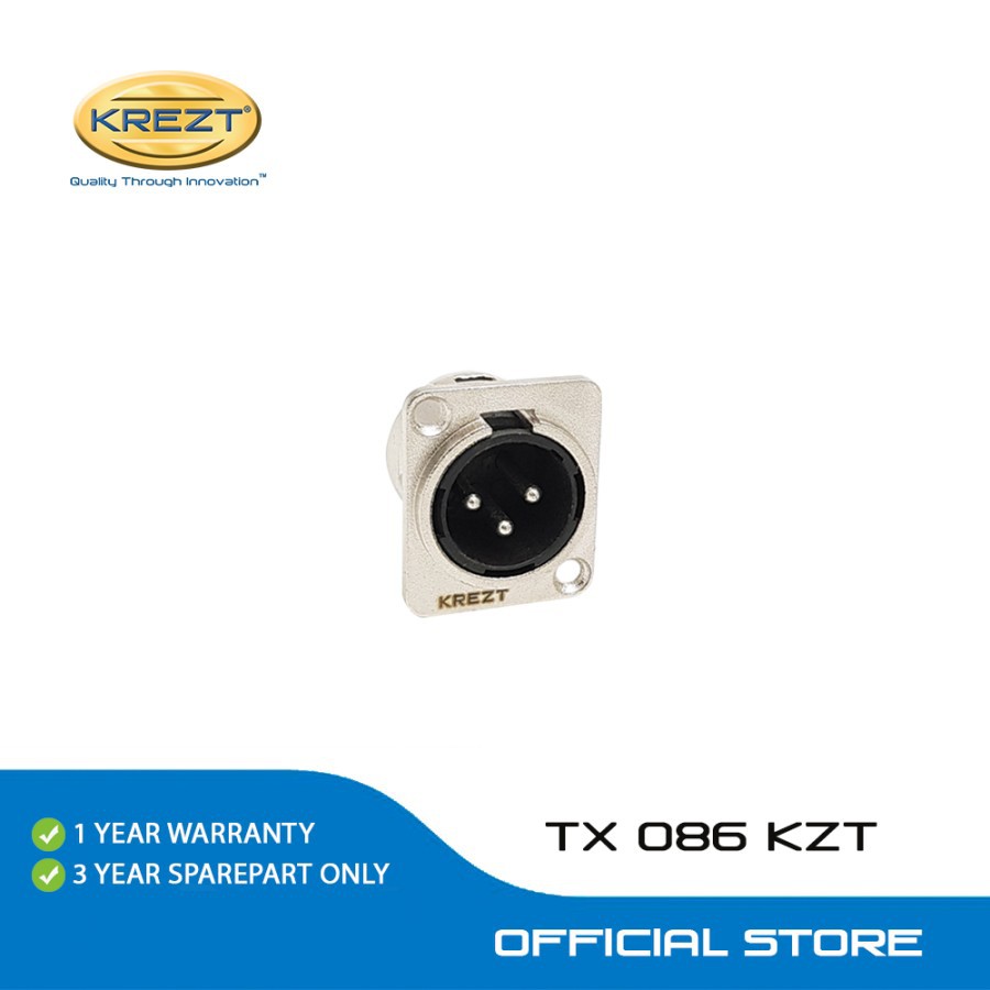 KREZT AUDIO XLR CONNECTOR TX 086 MALE