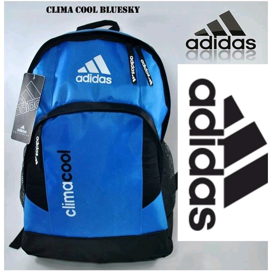 Tas Ransel Backpack Sekolah SMP SMA Kerja Cowok / Laki Laki / Cewek / Perempuan ADIDAS CLIMACOOL Mur