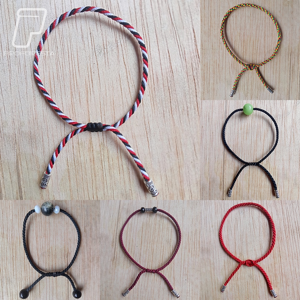 GELANG TRIDATU PERAK ASLI BALI TALI ULIR SPLIT