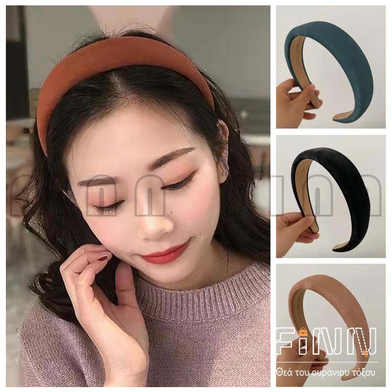 Bando Tebal Wanita Korea Casual Polos - Bandana Rambut Import