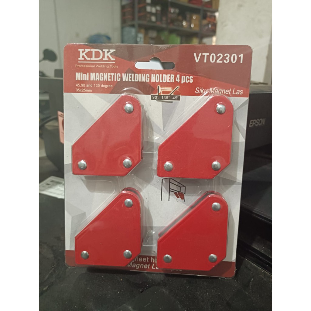 Siku Magnet Las Mini Set Isi 4 Untuk Las - Siku Las Arrow Magnetic Welding Holder Murah