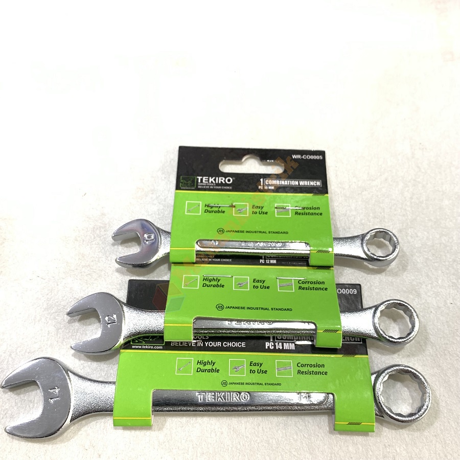 KUNCI RING PAS COMBINATION WRENCH TEKIRO SATUAN 10mm 12mm 14mm - 10 12 14