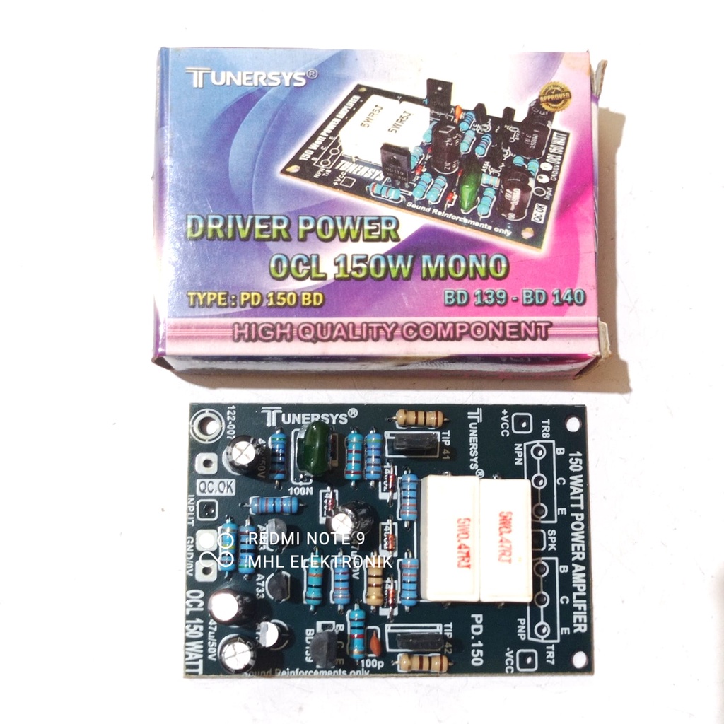Kit Driver Power OCL 150W mono Tunersys PD 150 BD