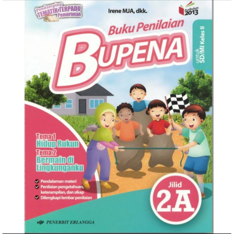 BUKU BEKAS BUPENA TERPADU KELAS 2A/2B/2C/2D ERLANGGA ORIGINAL