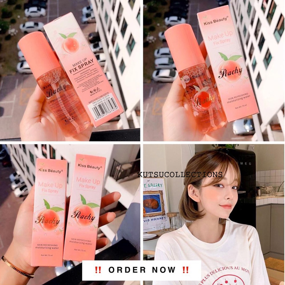 Kiss Beauty Setting Spray Thailand Make Up Fix Spray Peachy Bangkok