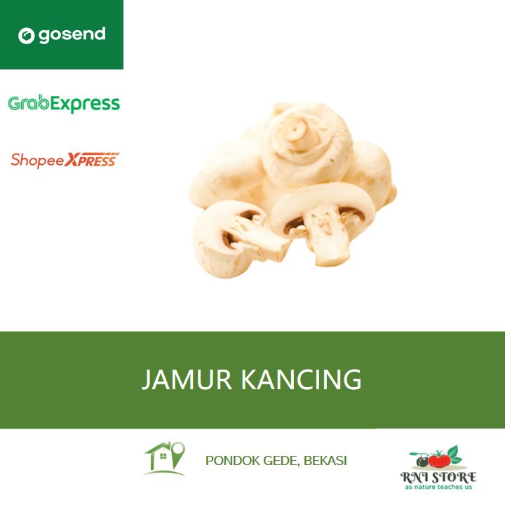 

Sayuran - Jamur Kancing 250 gram