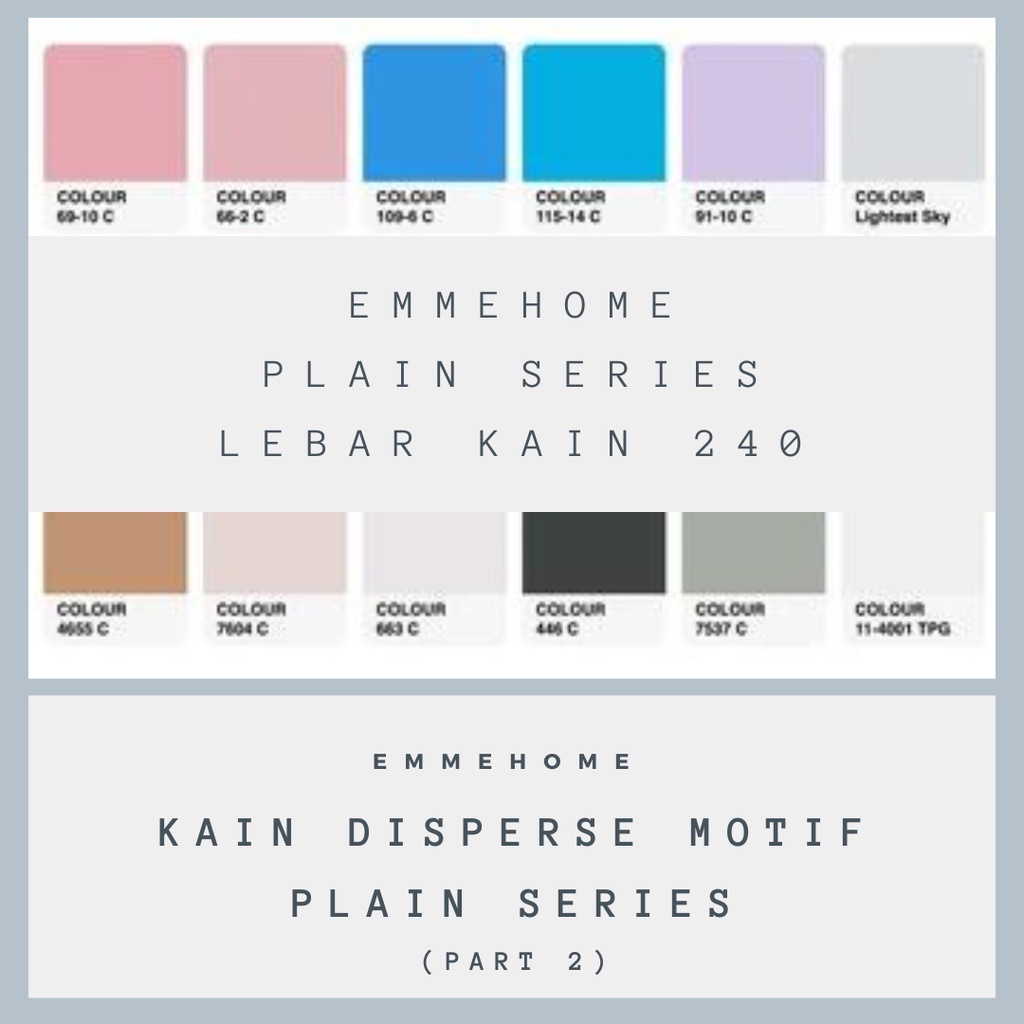 KAIN KATUN DISPERSE MIKROTEX / MICROTEX / POLYMICRO / KAIN SPREI POLOS 100 GSM METERAN LEBAR 240