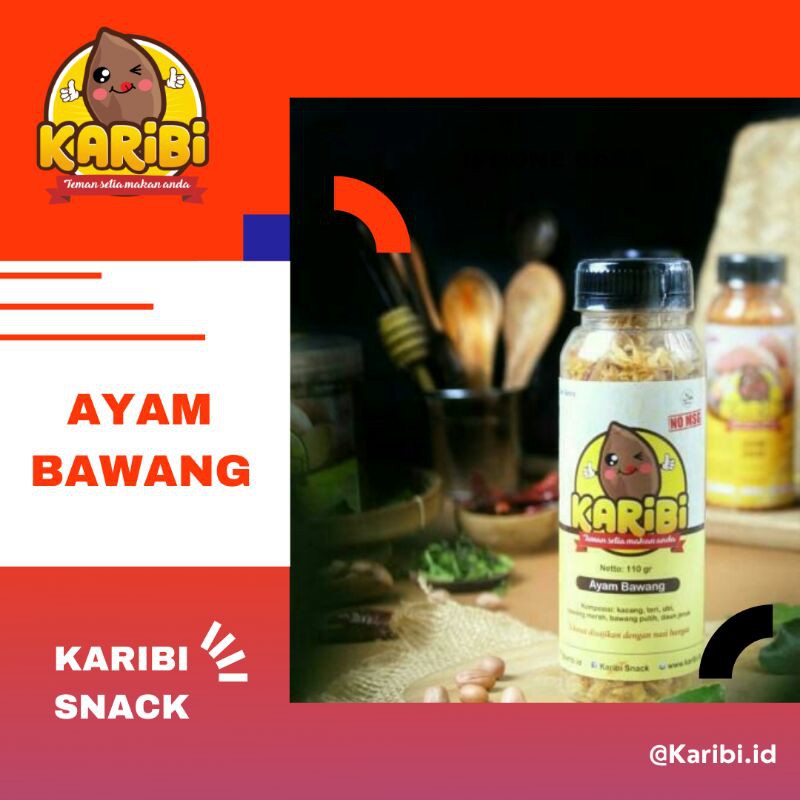 

Karibi/Ayam Bawang/Jajanan/Cemilan Enak/Oleh Oleh/Non MSG/Makanan Ringan