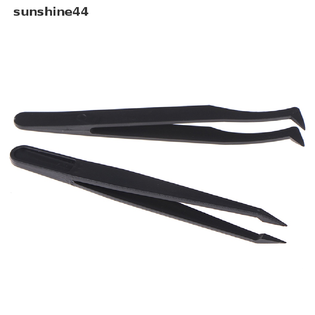 Sunshine Pinset Ujung Lurus / Lengkung Bahan Plastik Untuk Lukisan Diamond