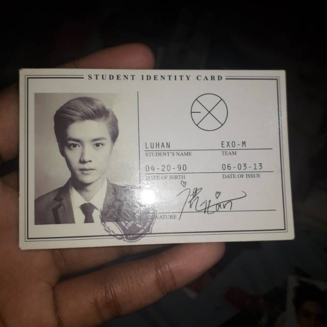 Photocard Exo Luhan Official Xoxo